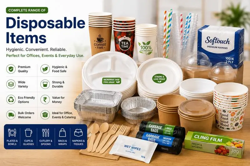 Disposable Items - Office 1 Depot, office supplies in Delhi NCR